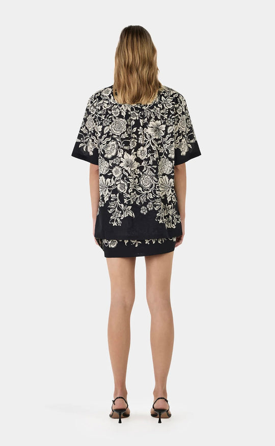 Lucas Shirt Noir Bloom