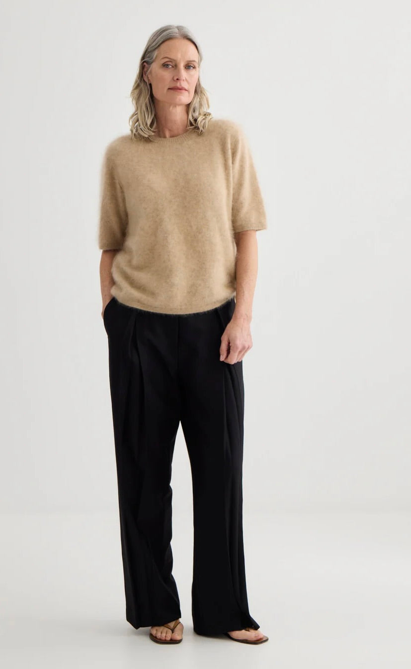 Cashmere T-Shirt Soft Beige
