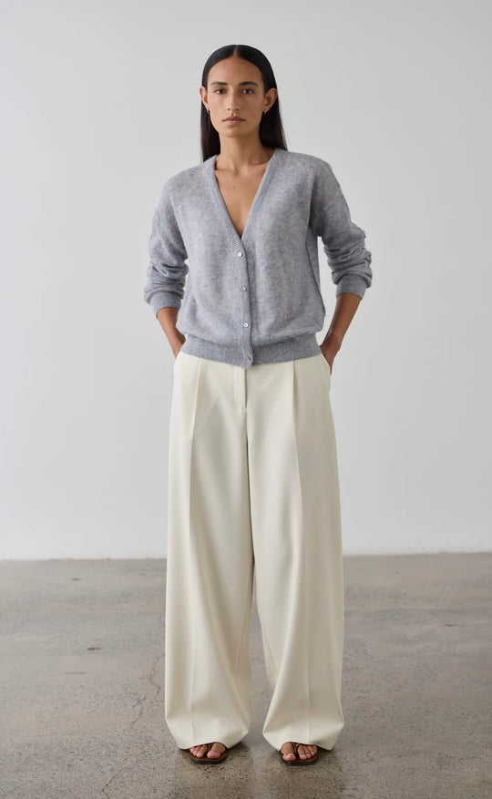 Fine Alpaca Cardigan Heather