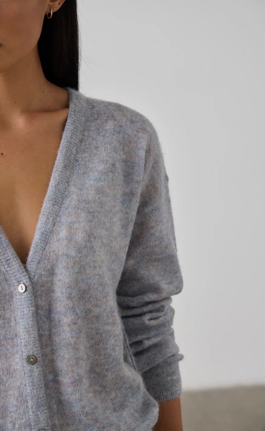 Fine Alpaca Cardigan Heather