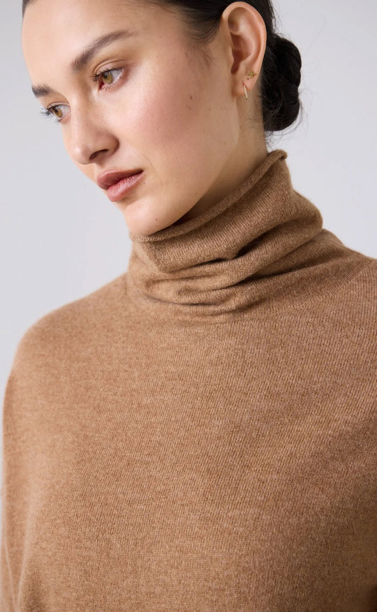 Mara Funnel Neck Gingerbread