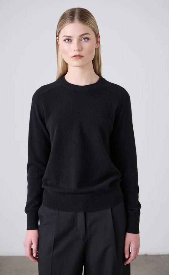 Sam Cashmere Crew Black