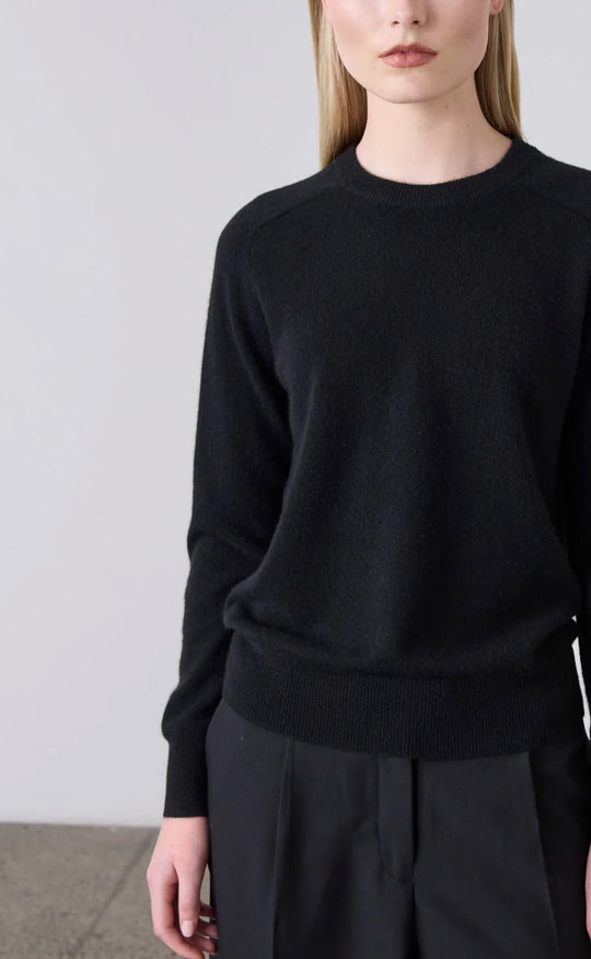 Sam Cashmere Crew Black