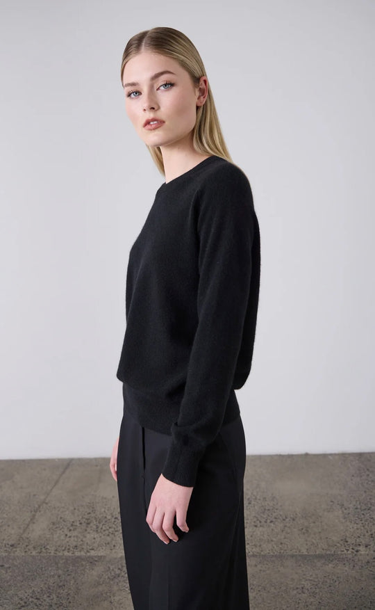 Sam Cashmere Crew Black