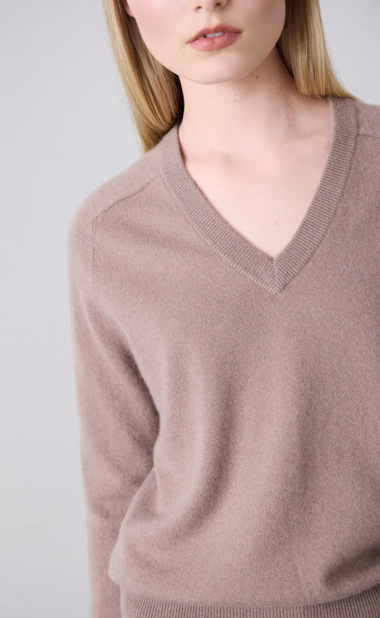 Amy Cashmere V-Neck Mink