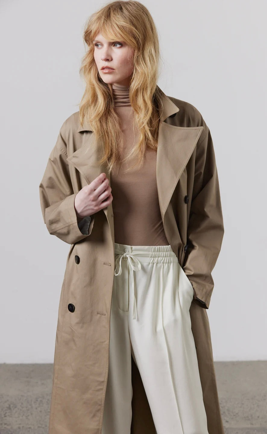 Nikki Trench Taupe
