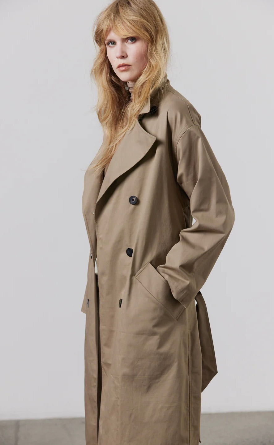 Nikki Trench Taupe