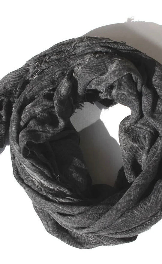 Scarf - Linen Blend - Charcoal