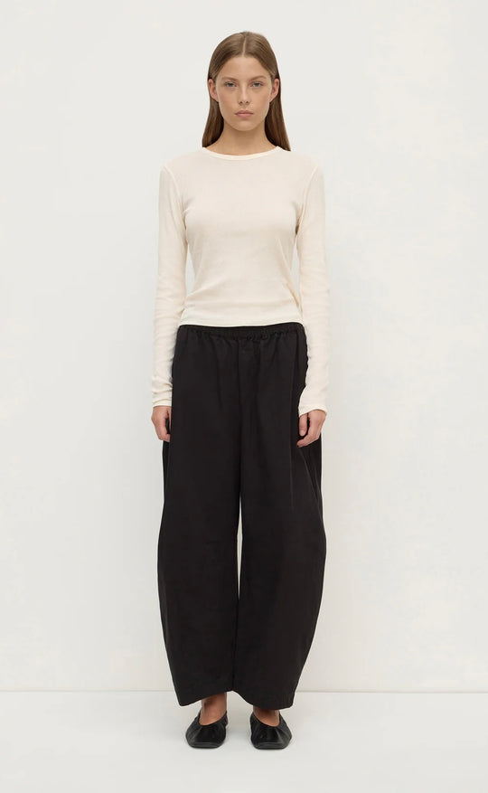 Lola Barrel Pant Black