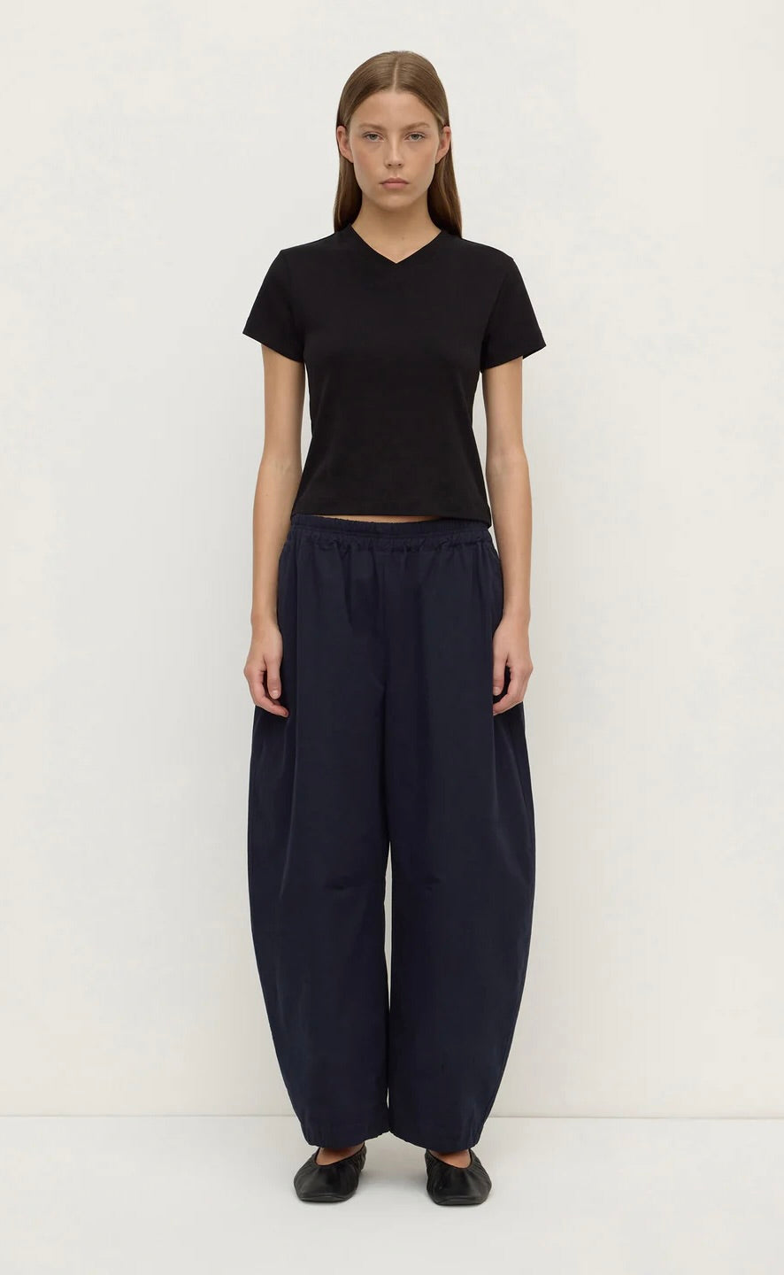 Lola Barrel Pant Navy