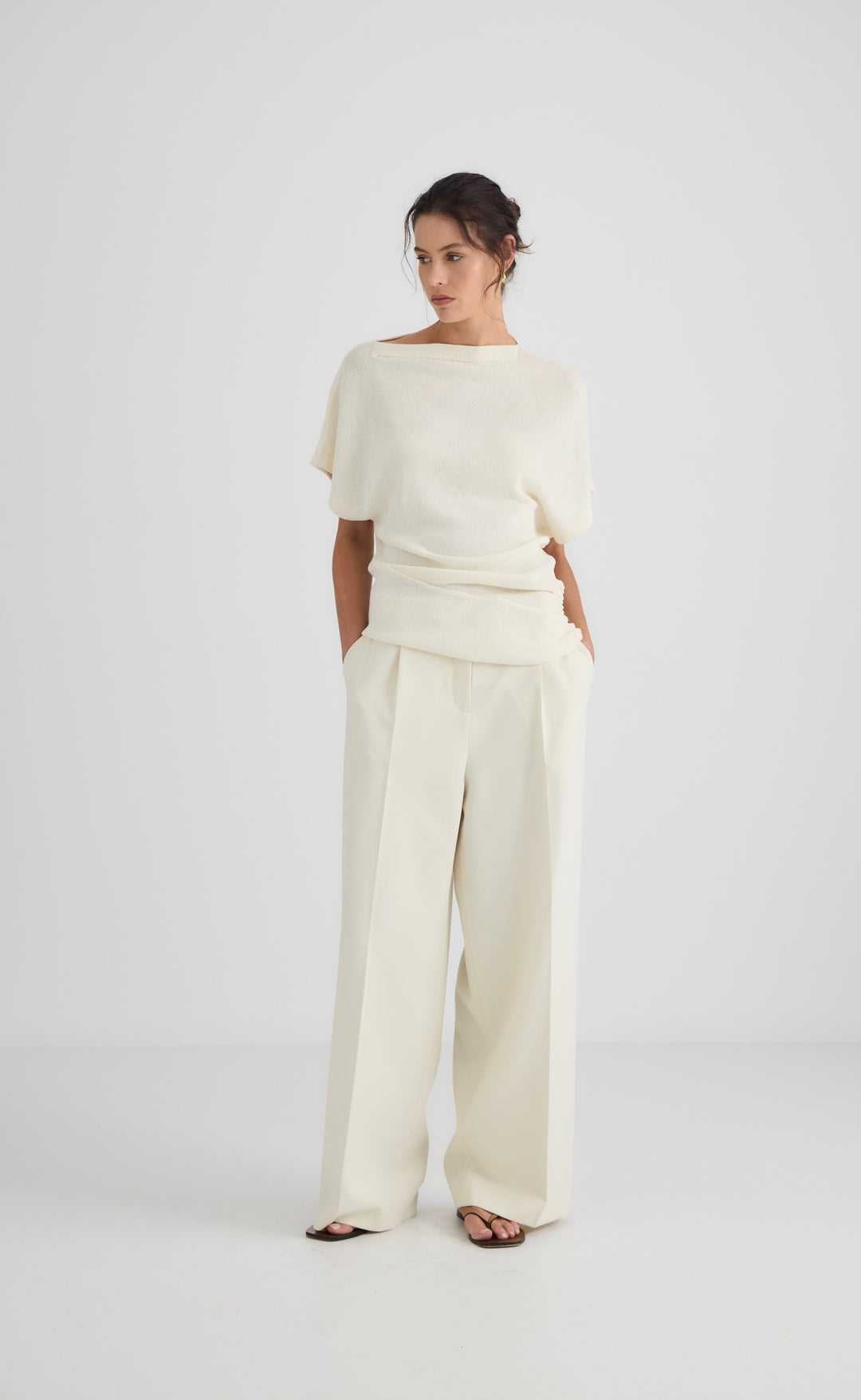 Luna Boat Neck Knit Vanilla