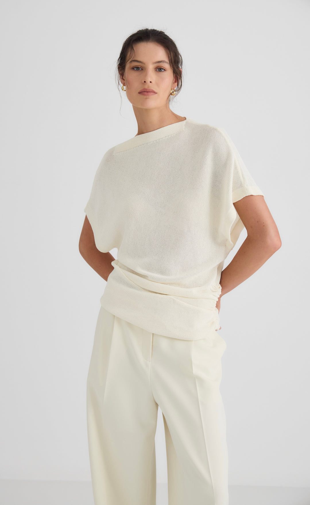 Luna Boat Neck Knit Vanilla