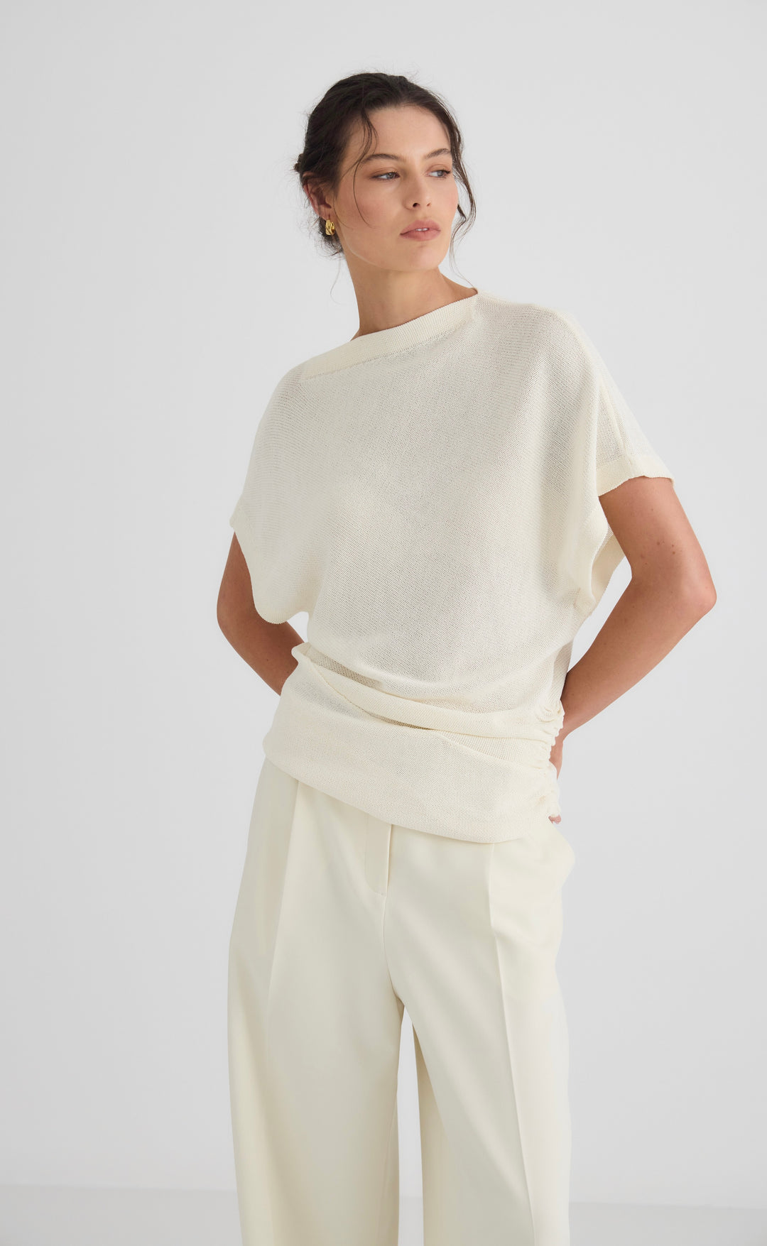 Luna Boat Neck Knit Vanilla