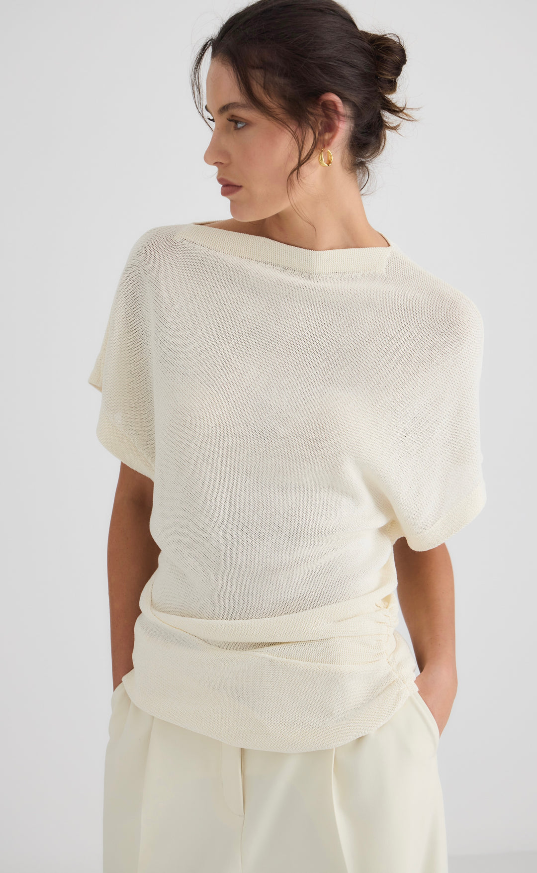 Luna Boat Neck Knit Vanilla
