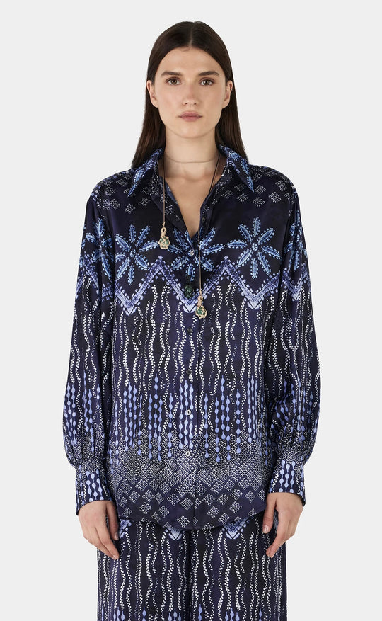 Malene Shirt Indigo Drift