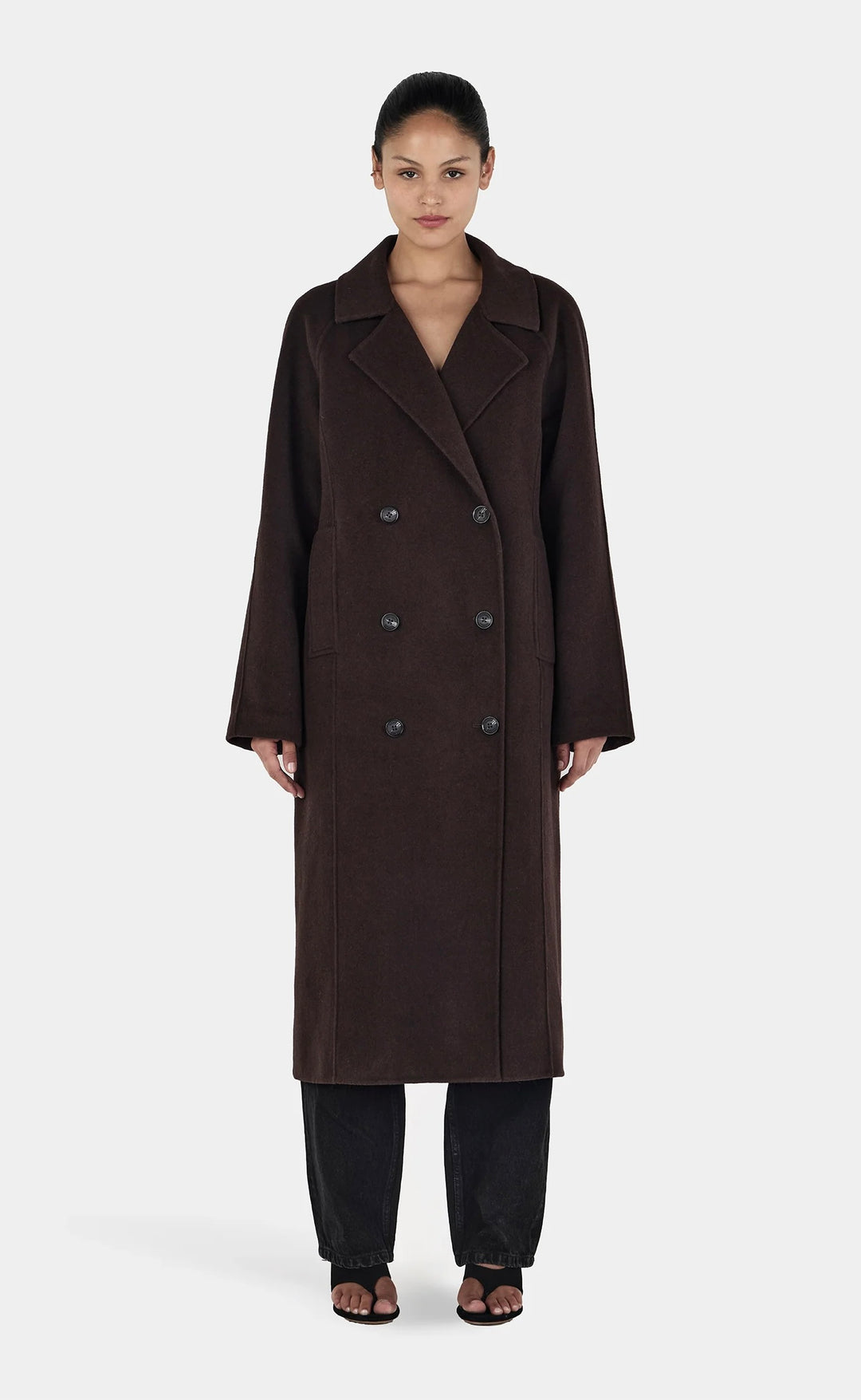 Mathews Wool Coat Regular Chocolate