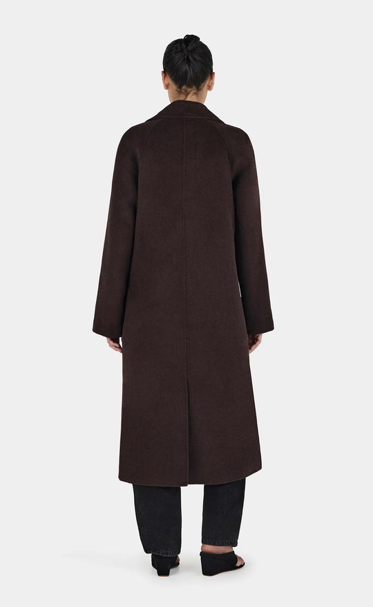 Mathews Wool Coat Regular Chocolate
