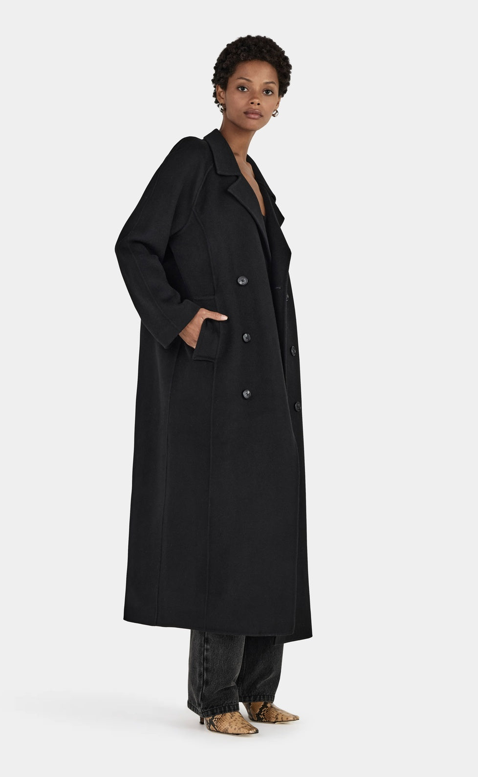 Mathews Wool Coat Black
