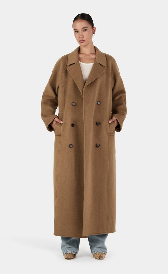Mathews Wool Coat Tan