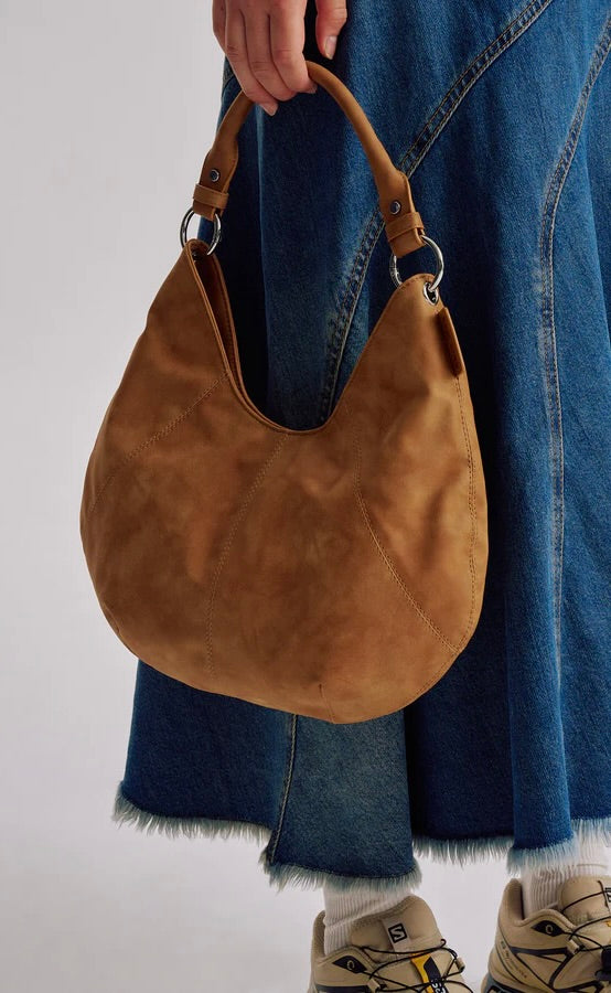 Mischa Shoulder Bag Caramel Nubuck