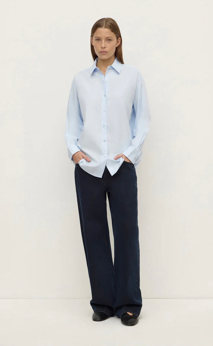 Micha Poplin L/S Shirt Powder Blue
