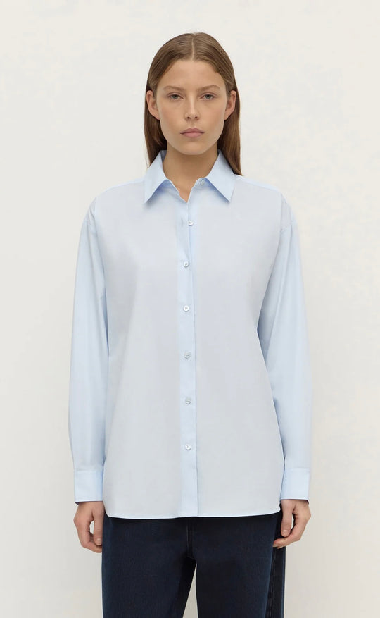Micha Poplin L/S Shirt Powder Blue