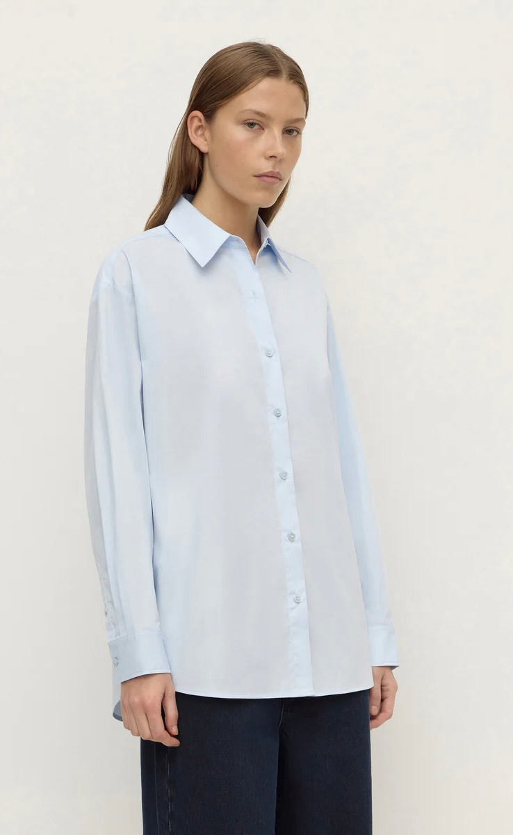 Micha Poplin L/S Shirt Powder Blue