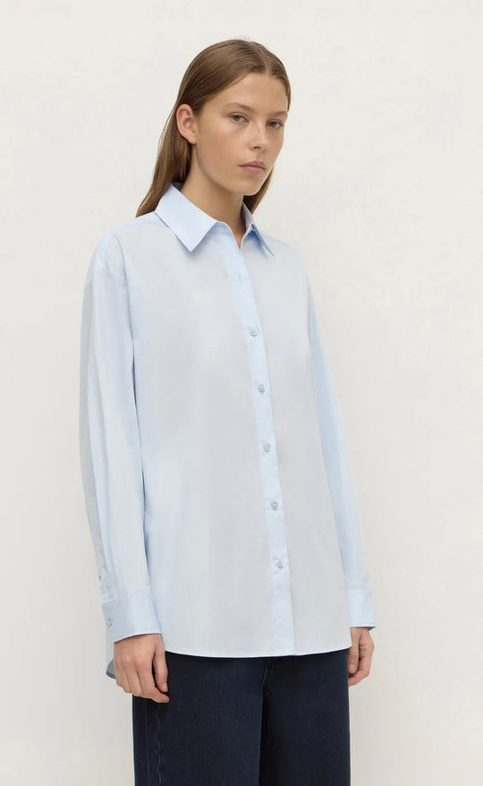 Micha Poplin L/S Shirt Powder Blue