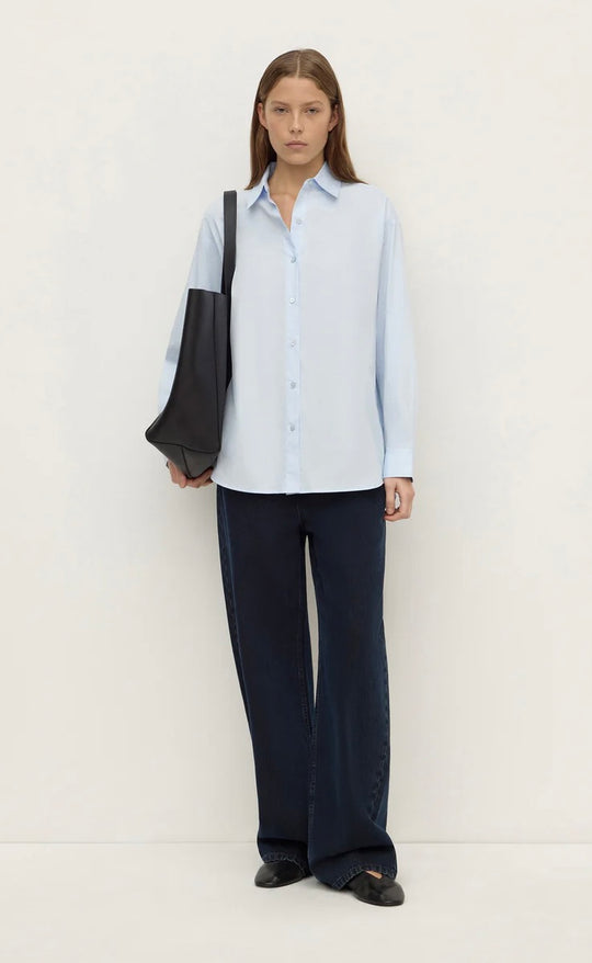 Micha Poplin L/S Shirt Powder Blue