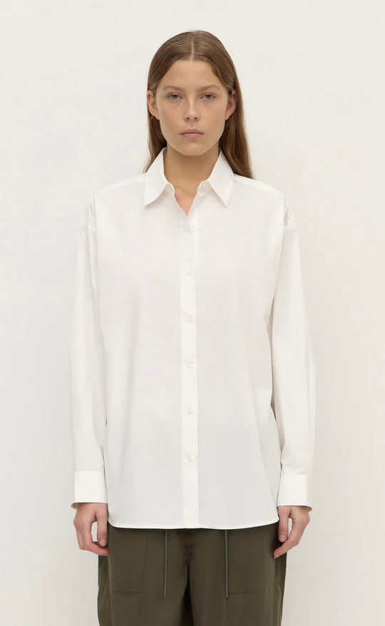 Micha Poplin L/S Shirt White