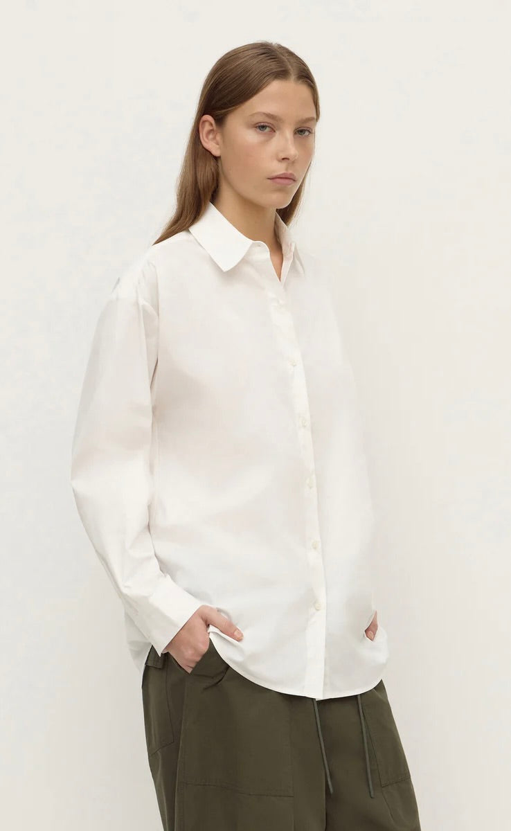 Micha Poplin L/S Shirt White
