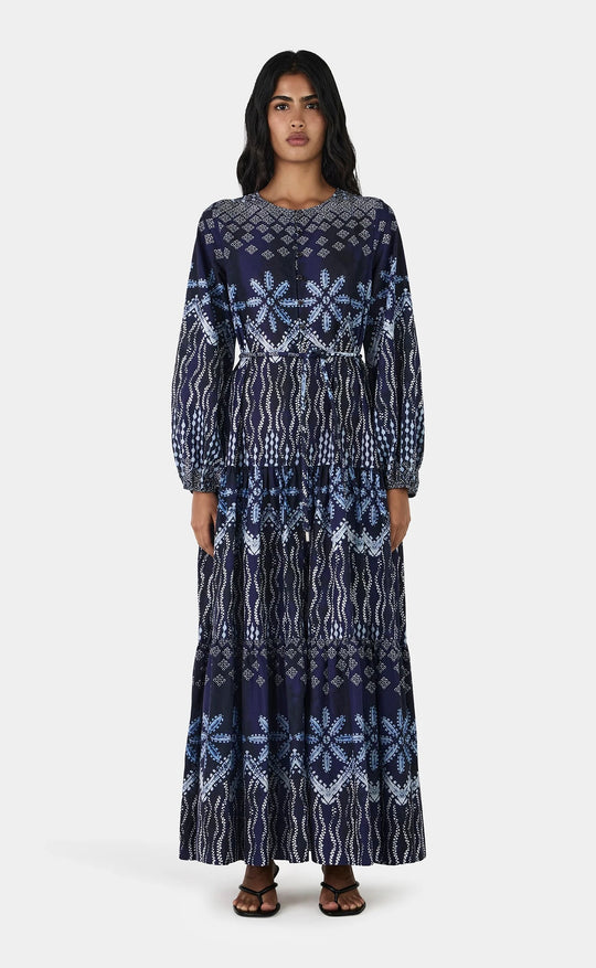Nia Maxi Dress Indigo Drift