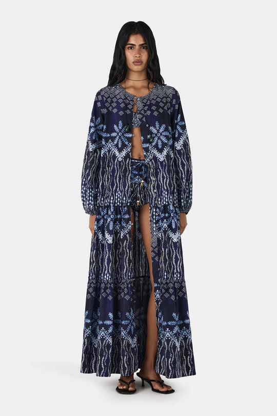 Nia Maxi Dress Indigo Drift