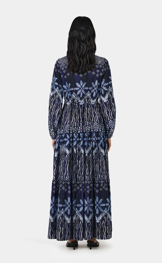 Nia Maxi Dress Indigo Drift
