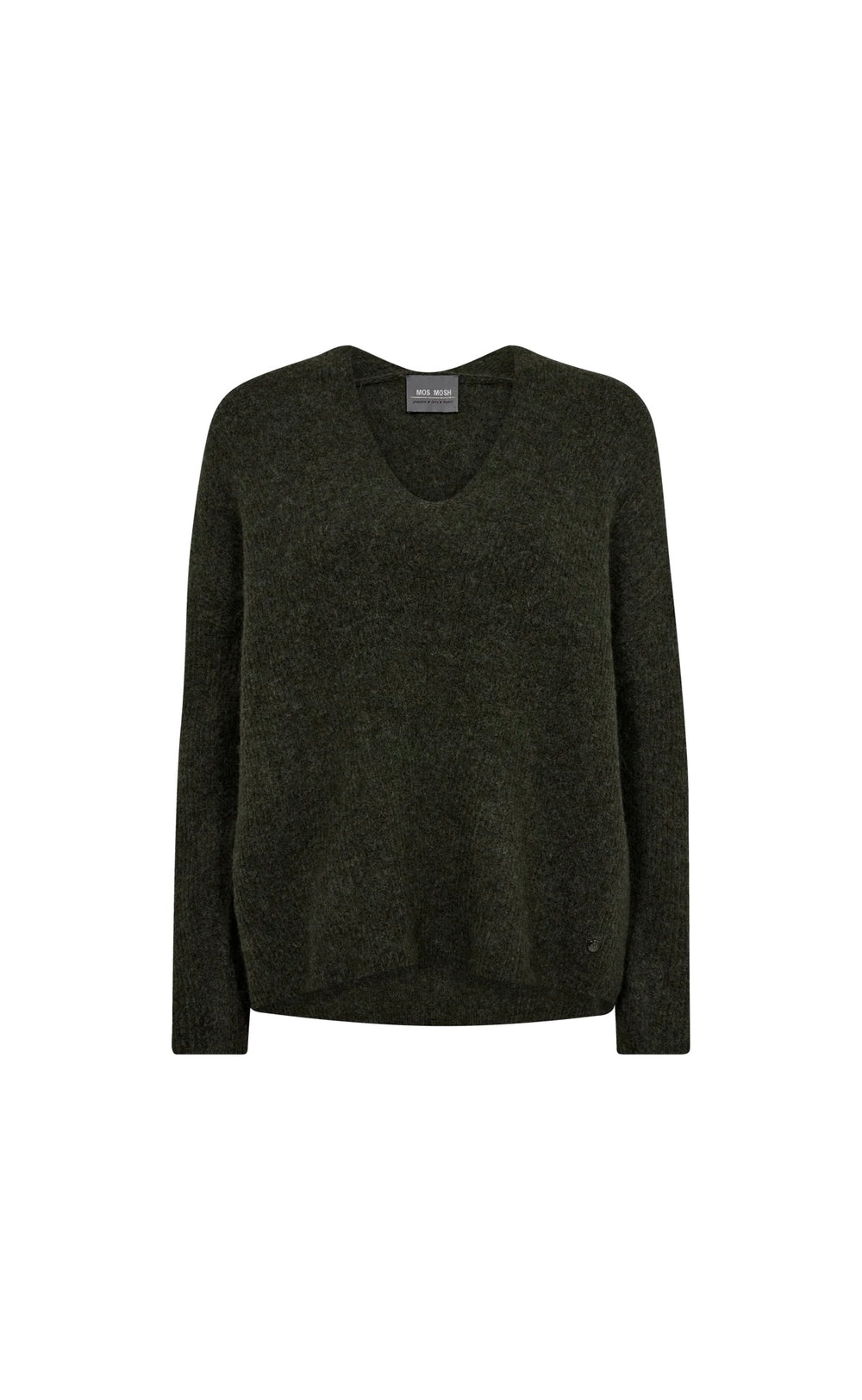 Thora V-Neck Knit Grape Leaf