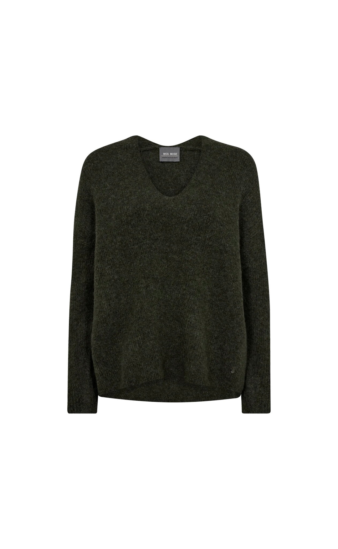 Thora V-Neck Knit Grape Leaf