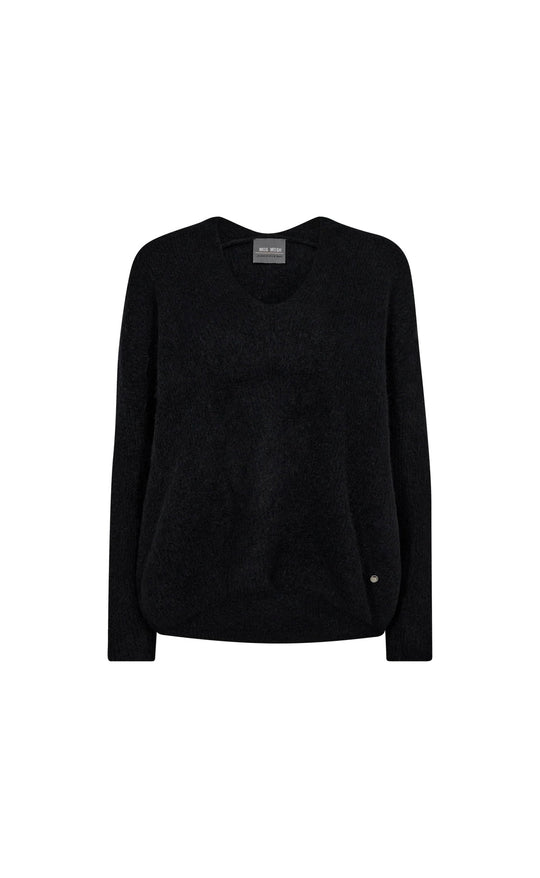 Thora V-Neck Knit Black