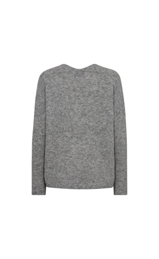 Thora V-Neck Knit Grey