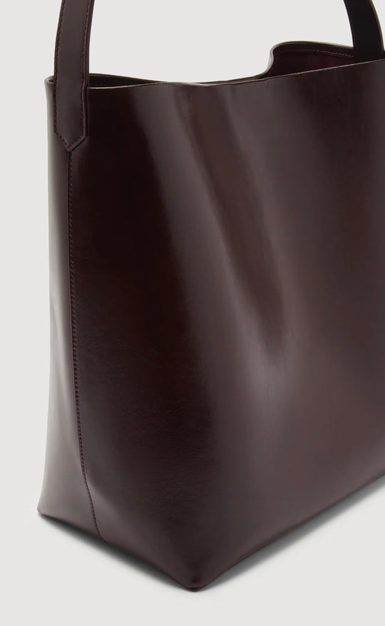 Nova Leather Shoulder Bag Wine