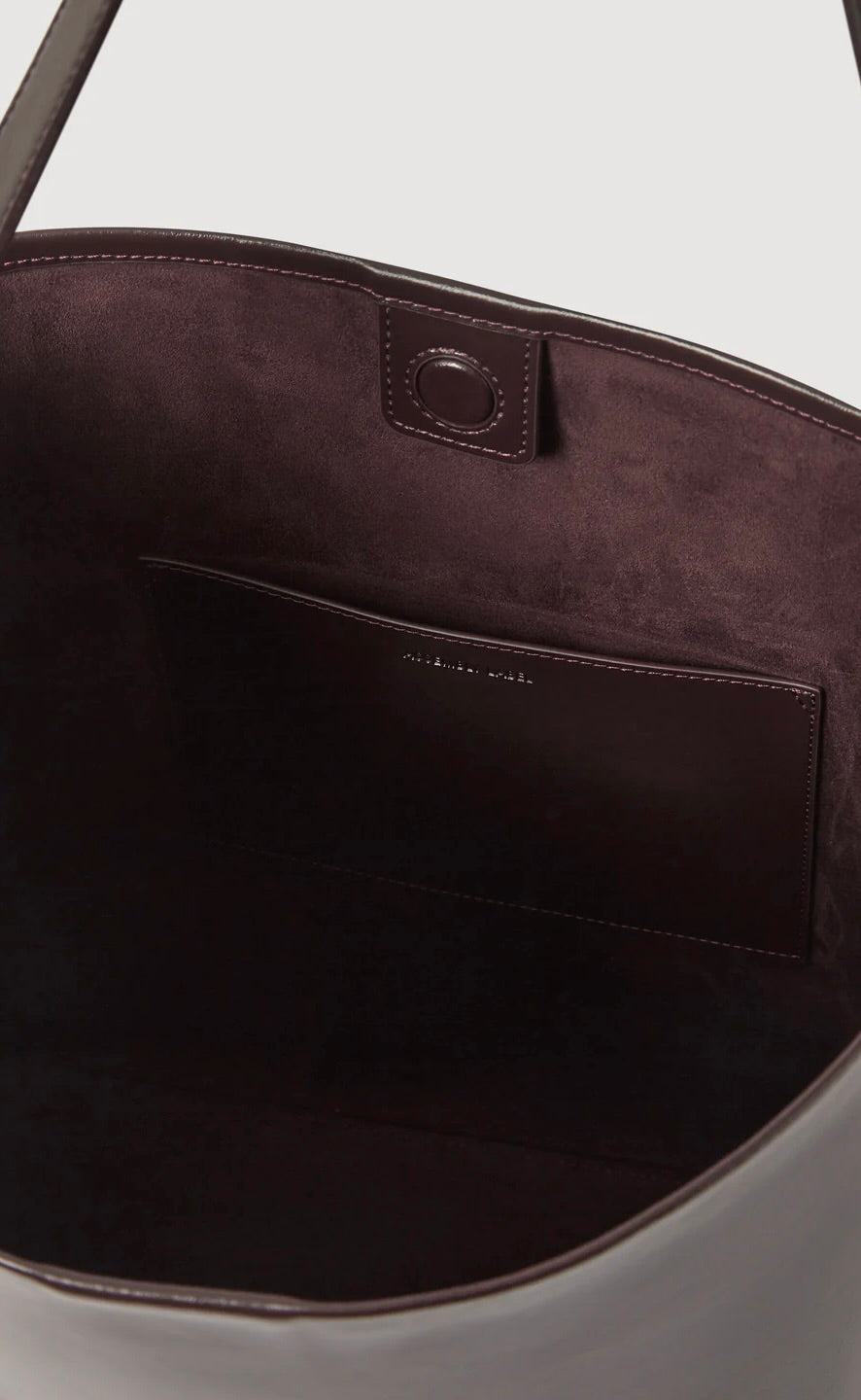 Nova Leather Shoulder Bag Wine