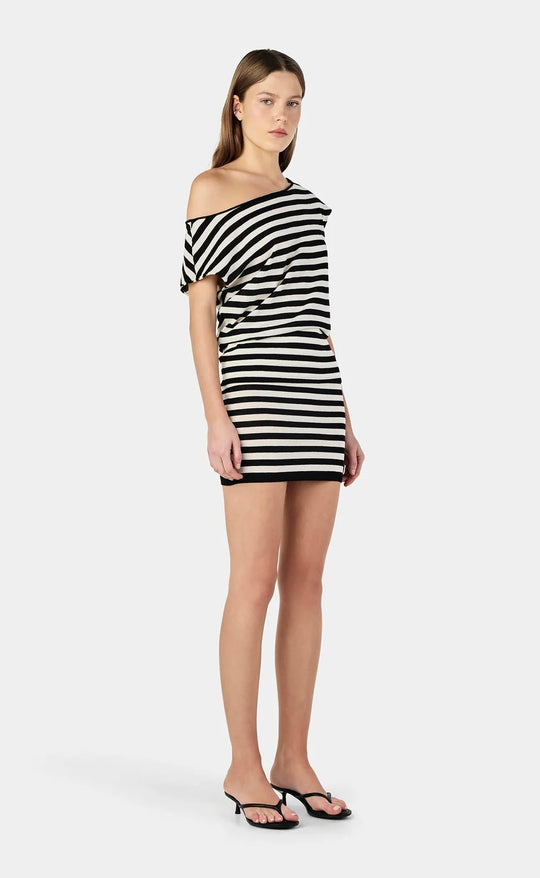 Calder Knit Top Black / Cream Stripe