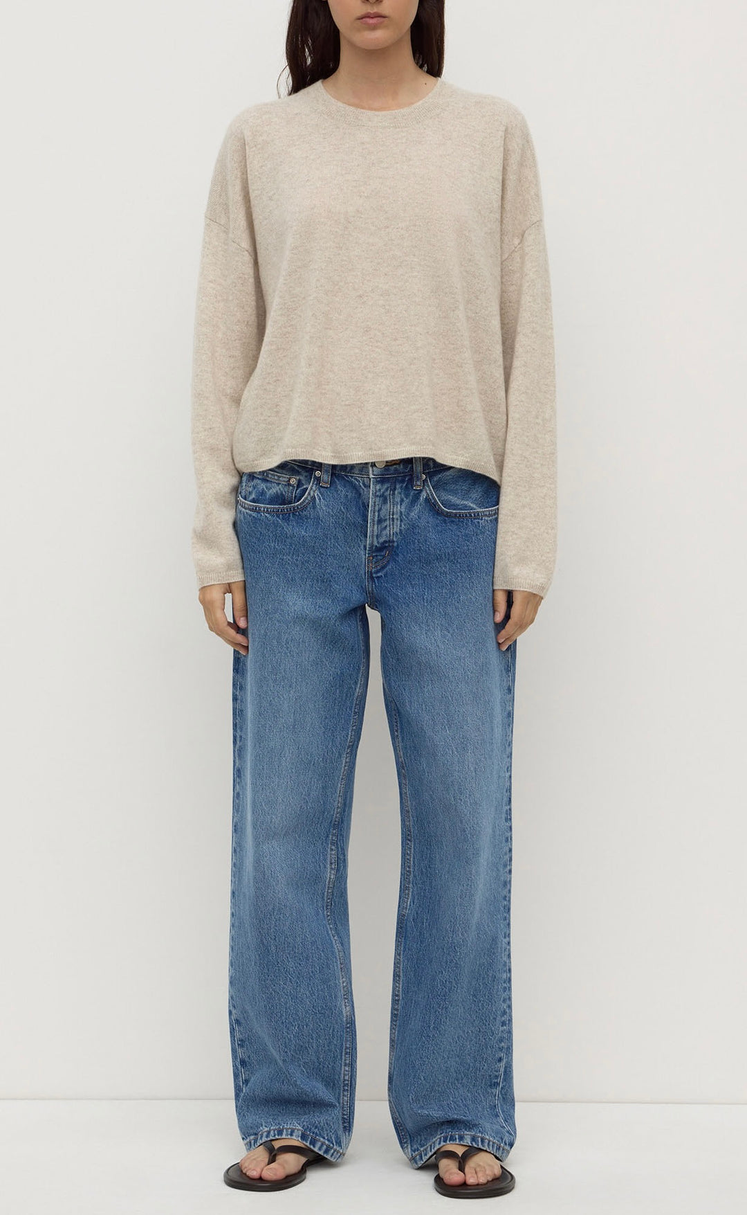 Odelle Cashmere Knit Oat Marle