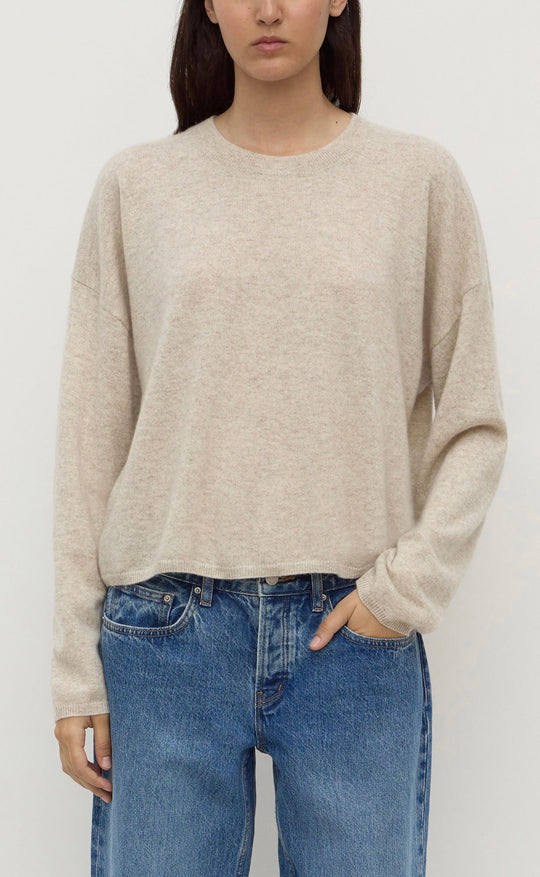 Odelle Cashmere Knit Oat Marle