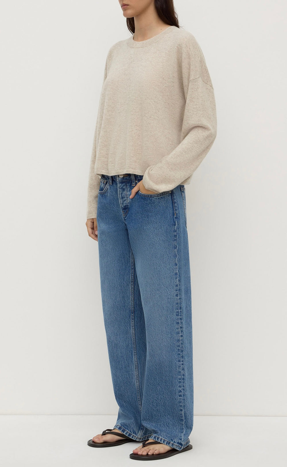 Odelle Cashmere Knit Oat Marle