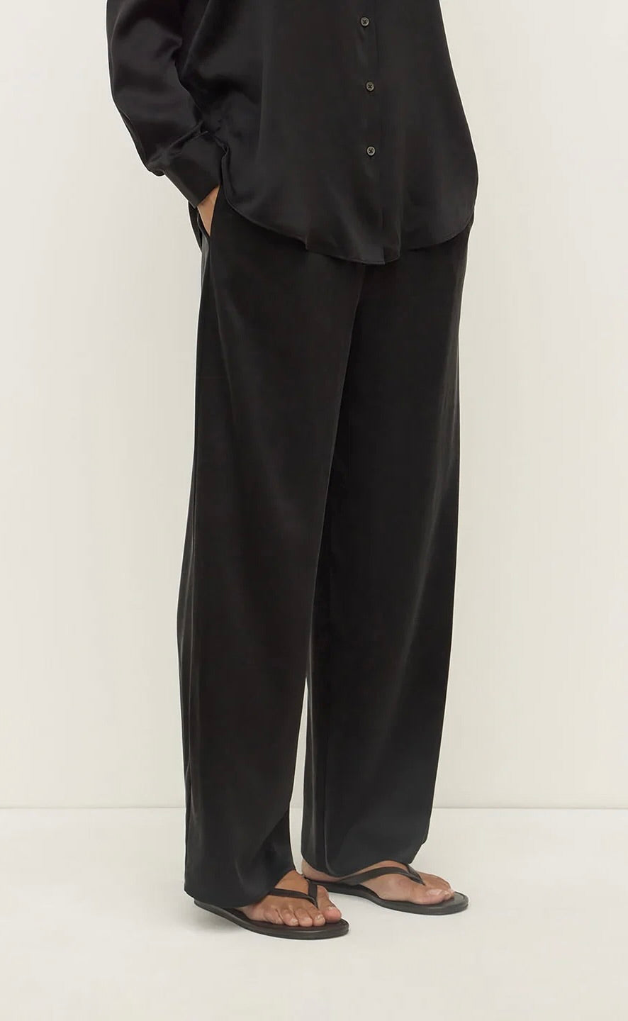 Pippa Silk Pant Black