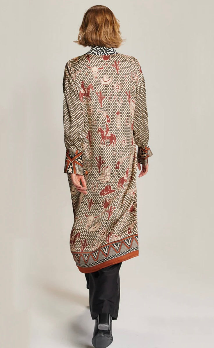 Athena Collar Button Up Dress Rodeo