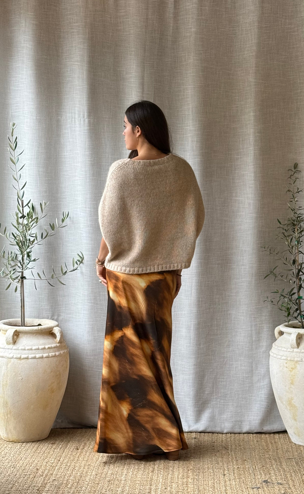 Renee Maxi Skirt Flame