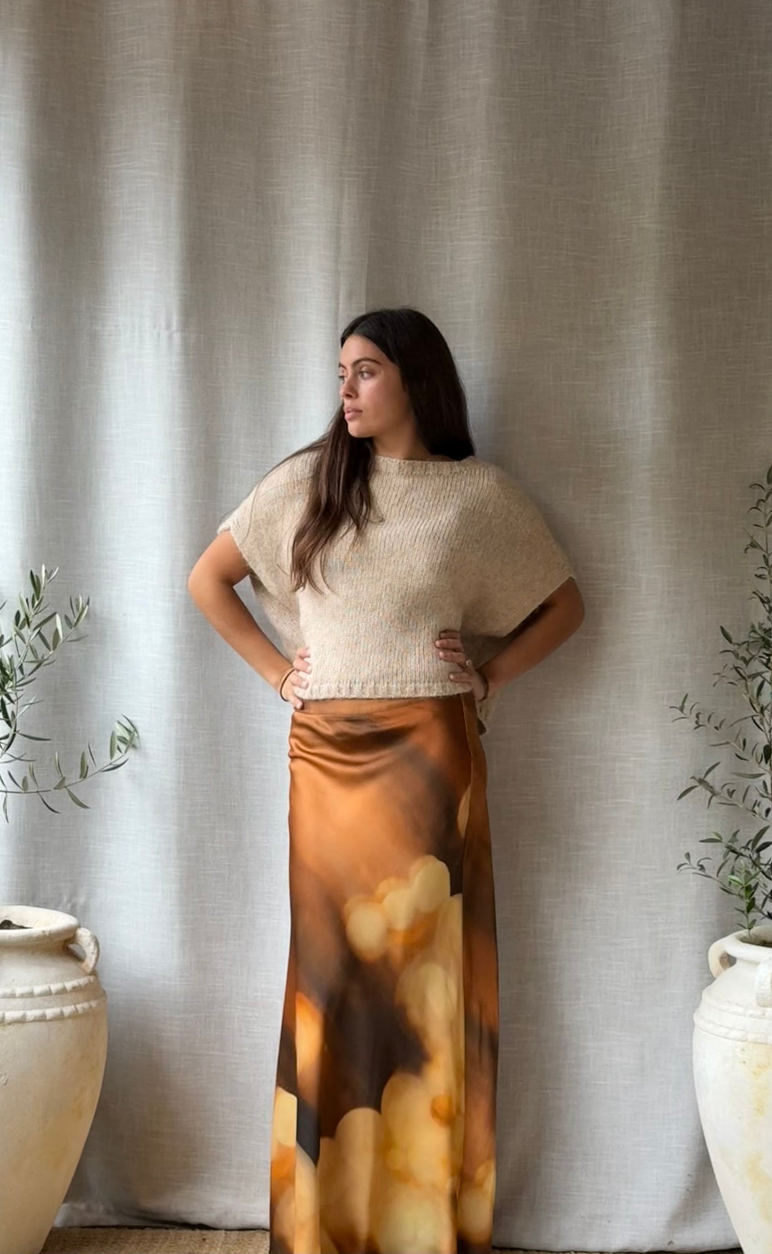 Renee Maxi Skirt Lamp Light