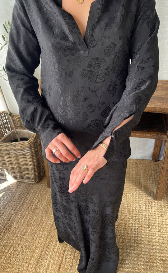 Luminate Shirt Damask Rose Black