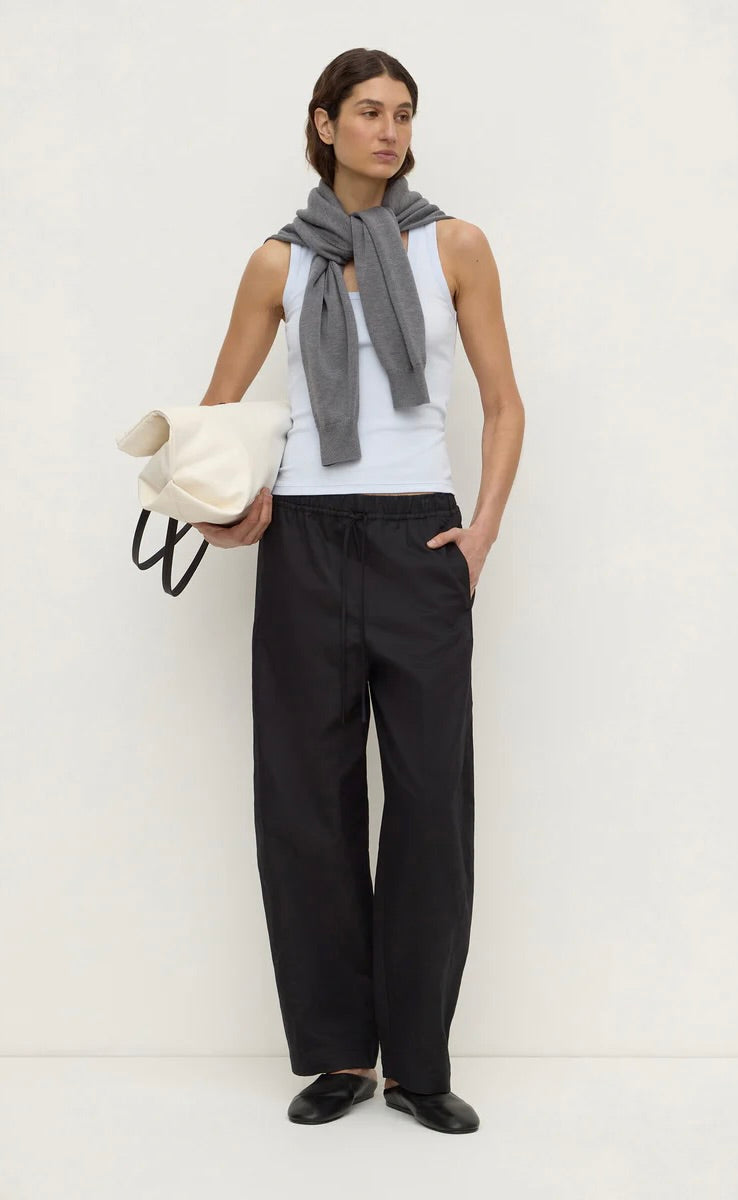 Robyn Scop Neck Rib Tank Powder Blue